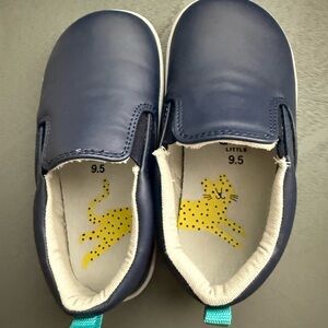 Ten Little Navy Blue Kids Slip-On Shoes